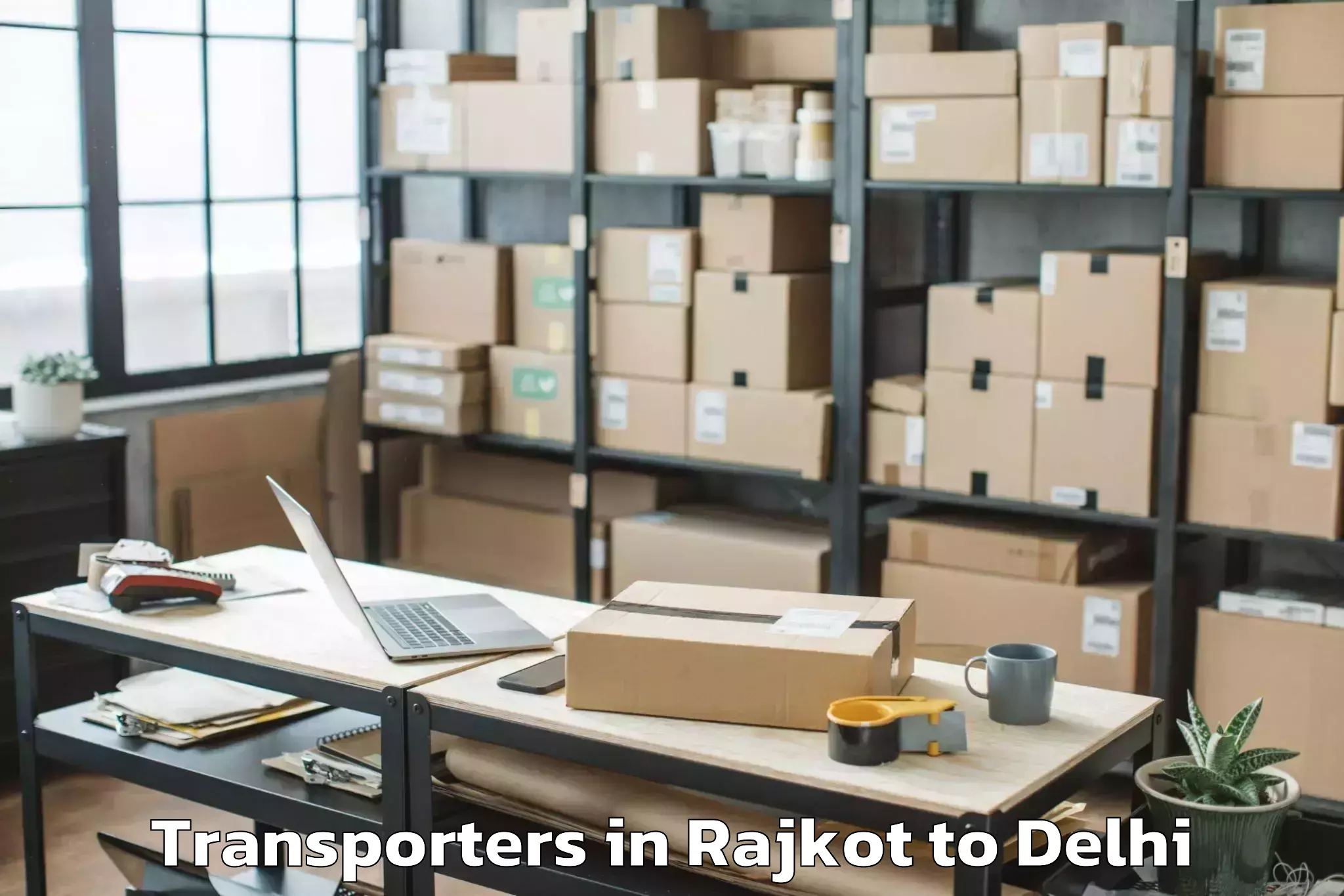 Get Rajkot to Flatted Factory Complex Okhla Transporters